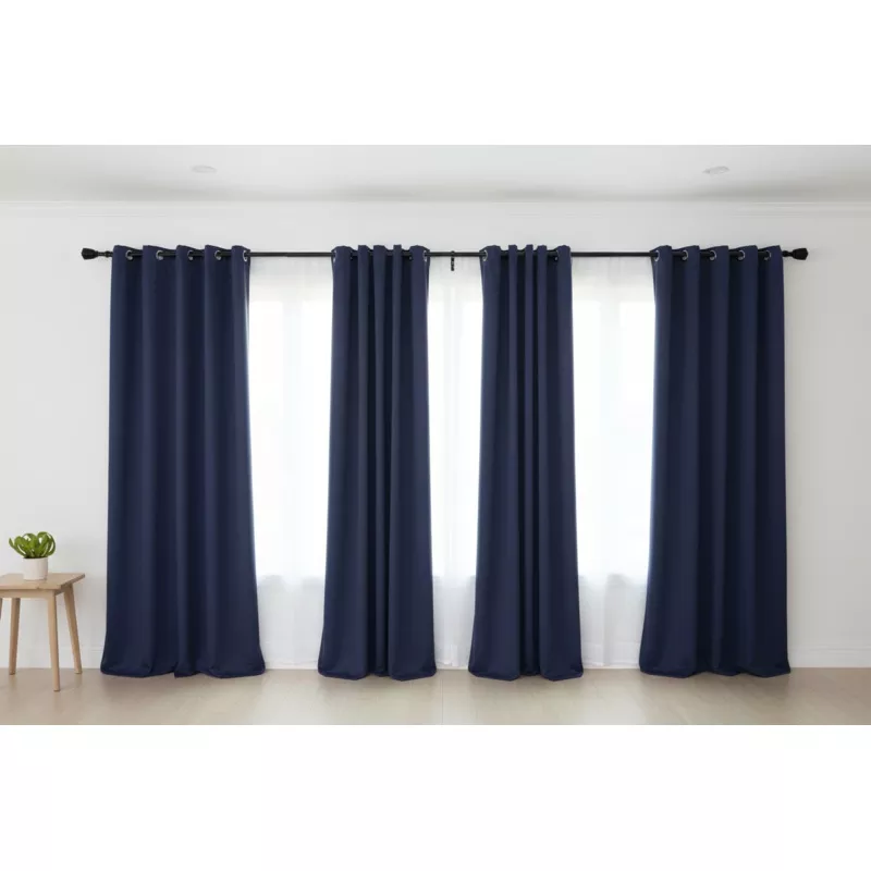 ""BLACKOUT SALE"" Blackout Curtain Panel 52 Inch Wide Navy